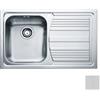 FRANKE 101.0086.232 Lavello da Cucina 1 Vasca a Sinistra ad Incasso 79X50 cm Acciaio Inox Modello Logica Line Dekor LLL 611 S