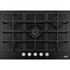 FRANKE Piano cottura 75cm Cristallo nero, 5 fuochi gas, SMART GAS ON GLASS FHSM 755 4G DC BK C