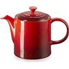 Le Creuset Teiera alta in Gres Vetrificato, 1.3 litri, per 4 Tazze, Ciliegia, 80703130600003