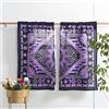 Popular Handicrafts Tende per finestra da cucina indiane con sole e mandala, stile bohémien, con sole e luna, per camera da letto, soggiorno, balcone, colore: viola