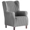 Martina Home Mejico Copripoltrona Elastico Poggiatesta 33x42x8 cm Grigio