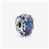 Pandora Charm Pandora Vetro di Murano Blu con Stelle 790015C00