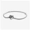 Pandora Bracciale Pandora Moments Albero della famiglia con maglia snake e chiusura a cuore 598827C01
