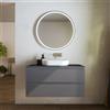 Parama Mobile bagno sospeso 70 cm due cassetti grigio opaco con top | Ardenne