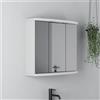 Parama Specchio contenitore 3 ante 65,5x77,3cm in vetro con applique led | Althena