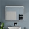 Parama Specchio contenitore 67x92cm 3 ante con illuminazione led superiore | Hadar