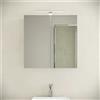 Parama Specchio contenitore 2 anta 60x60cm in vetro con applique led | Althena