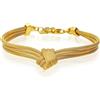 LUXURY MILANO Bracciale alexandra tre fili nodo