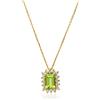 LUXURY MILANO Collana halo in oro con peridoto