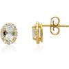 LUXURY MILANO Orecchini halo in oro con acquamarina