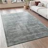 Paco Home Tappeto Salotto Moderno Vintage Pelo Corto Fatto A Mano Pregiato 100% Viscosa, Dimensione:120x170 cm, Colore:Grigio