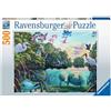 Ravensburger - Puzzle La Vita dei Lamantini, 500 Pezzi, Idea regalo, per Lei o Lui, Puzzle Adulti