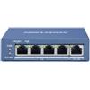 Hikvision Switch DS-3E0505P-E. Pro Series 5 porte unmanaged 4 Gbps PoE 60W+ 1 uplink Gbps