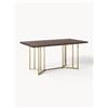 Westwing Collection Tavolo in legno di mango con motivo spina di pesce Luca, varie misure -