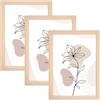 Astralong 3 Pezzi Cornici Foto A4, 21 x 29,7 cm Cornice Portafoto Versatili in Legno, Cornici per Quadri da Parete e da Tavolo, Portafoto da Certificato con Plexiglass Infrangibile, Cornici per Poster/Documenti