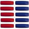 Faber-Castell grip 2001 Eraser di gomma a matita in colori - Confezione da 10 (5 rosso e 5 blu)