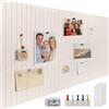 ddckj Bacheca Sughero 120 x 90 cm Bacheca Grande Autoadesiva Board in Feltro Lavagne Decorative per Ufficio, Casa e Cameretta dei Bambini Foto, Promemoria Cammello Chiaro