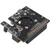 ZDE ZP580 PoE+ HAT for Raspberry Pi 5 Power Over Ethernet HAT Adapter Board Supports 802.3af/at Network Standard with Onboard Cooling Fan