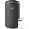 PHILIPS Purificatore d'aria Philips Serie 4200, HEPA NanoProtect + doppio filtro ai carboni attivi, CADR 600m³/h per 156m², ultra-silenzioso, intelligente e ad alta efficienza energetica (AC4221/11)