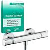 hansgrohe Ecostat Comfort - Miscelatore termostatico per doccia esterno, Rubinetto termostatico con blocco di sicurezza (SafetyStop) a 40° C, Termostato per doccia, 1 utenza, cromo, 13116000