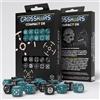 Q WORKSHOP stca04 - set 20 dadi d6 compact - crosshairs - stormy/nero