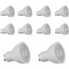 A2ZWORLD 10 Pezzo Lampada LED GU10 10W 1150LM 220V, Bianco Caldo 3000K 38°, Luce Angolo Stretto Con Lente, Faretto LED Alta Luminosità