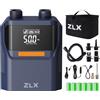 ZLX Pompa Elettrica Dell'aria, 50PSI Pompa SUP con Batteria Ricaricabile, Alta Pressione Doppia Fase Gonfiaggio/Deflazione, Accessori per Tavole da Paddle, Kayak, Barche, Tende, Materassini