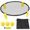 HOME IT® Bounceball Gioco 2 vs 2 con 3 Palline Ø10cm - Set Completo con Telaio in Acciaio e Gambe in Plastica PP - Incluso Pompa e Borsa - Gioco da Esterno 360° per Spiaggia Giardino e Parco