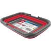 Dirt Devil Secchio pieghevole - 17 litri - 38 x 28,5 x 16/4,5 cm - Salvaspazio, perfetto per la pulizia e il campeggio, rosso