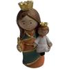 DRW Figura religiosa Maria Ausiliatrice per bambini in resina dipinta a mano 4x3x10 cm