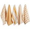 DII Set di strofinacci da cucina in tessuto assortito, 18 x 28, color oro miele, 5 pezzi