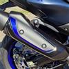 Resin Bike Adesivi Scooter Compatibile con Yamaha Tmax 560 T-Max 2022-2024 Icon Blue. Protezione Paracalore Marmitta/Scarico (Plastica/Metallo) Antigraffio e Antiurto. Adesivi 3D Made in Italy
