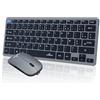 Bluestork Combo tastiera e mouse wireless BLUESTORK - Mini Pack - Bluetooth e dongle - Ultra sottile e leggero - Per lavoro mobile e da remoto