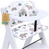 Totsy Baby Copri seggiolone pappa universale 2 pezzi - copriseggiolone bambino e bambina per Hauck e Stokke cuscino imbottitura riduttore per sedia con un rivestimento impermeabile stabile Oeko-Tex Africa