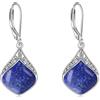 YAFEINI Orecchini a Goccia Di Lapislazzuli in Argento Sterling Con Design Celtico Irlandese - Finemente Lavorati Con Pietra Naturale