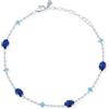 Vxddy Donna Bracciale a Maglie Regolabili Bracciali Bianco Oro Placcato Sterling Argento Gioielli