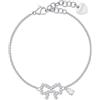 S'Agapõ Bracciale Donna in Acciaio e Cristalli con Simbolo Fiocco | Collezione Twinkle - SWN13