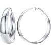 FOCALOOK Orecchini da Donna a Cerchio in Acciaio Inossidabile Orecchini a Cerchio 80mm Orecchini Cerchio Donna Acciaio Inossidabile Orecchini Donna Cerchio Grande