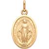 Alexander Castle Pendente a medaglia miracoloso con Madonna oro 9KT - 18mm