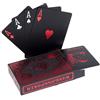 Hopewey Carte da Poker in plastica Playing Cards Nero Carte da Poker Carte da Gioco Carte da Gioco Classiche in PVC Impermeabile Red