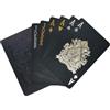 Lahviuu Carte da Gioco in Plastica, Mazzi Carte da Poker e Magia Nero Impermeabili, per Feste e Giochi, Rosa Nera
