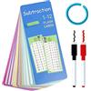 laeeyin 1 x 1 moltiplicazione di matematica per imparare una volta, per bambini, 1 x 1, carte monouso da 1 a 12, aiuto per l'apprendimento portatile, divertimento per l'apprendimento singolo
