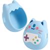 Penitue Custodia in Silicone per Tamagotchi Pix, Cover Protettiva in Silicone Carina Cartone Animato Morbida Antiurto Anticaduta per Accessori Tamagotchi (Blu)