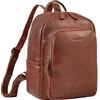 STILORD Clarissa Zaino in Pelle Donna Medio Elegante Daypack City Rucksack Porta Tablet 13 Zainetto da Lavoro e Tempo Libero in Vera Pelle Colore:maraska - marrone