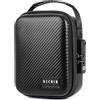 OZCHIN Borsa antiodore con serratura a combinazione: contenitore inodore con rivestimento in fibra di carbonio, scatola portaoggetti in poliuretano, organizer medico, accessorio da viaggio per uomini