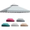 Qdreclod Telo Gazebo 3x3 m, Tetto di Ricambio per Gazebo Giardino Impermeabile, Doppio Strato con Air Vent Copertura Rimovibile per Campeggio, Spiaggia, Sole