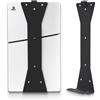 Marvelights Supporto da parete PS5 Slim per disco e digitale, fissaggio verticale Playstation5 Slim console robusta, con viti e apertura di ventilazione, Nero