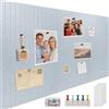 ddckj Bacheca Sughero 120 x 90 cm Bacheca Grande Autoadesiva Board in Feltro Lavagne Decorative per Ufficio, Casa e Cameretta dei Bambini Foto, Promemoria Grigio Luna