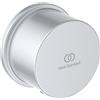 Ideal Standard - Idealrain, Gomito a parete per tubo doccia, Raccordo erogante per attacco flessibile doccia, Matt silver