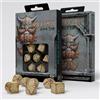 Q WORKSHOP rdwa08 - set 7 dadi - dwarven dice set:gold